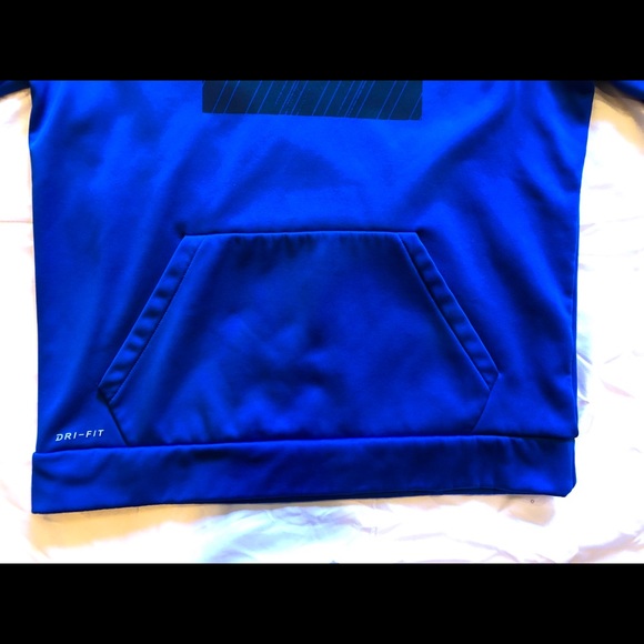 Blue Dri-Fit Nike Hoodie - Picture 6 of 8